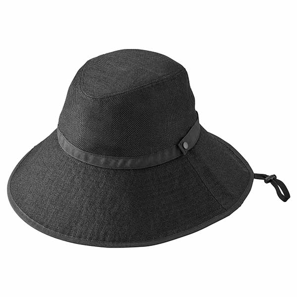 Sun Block LAB BEAUTY ツバ広ハイクハット ブラック【雑貨】　商品画像1