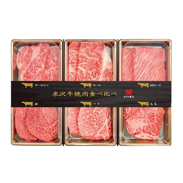 米沢牛黄木 米沢牛焼肉用食べくらべセット【夏の贈りもの・お中元】　商品画像1