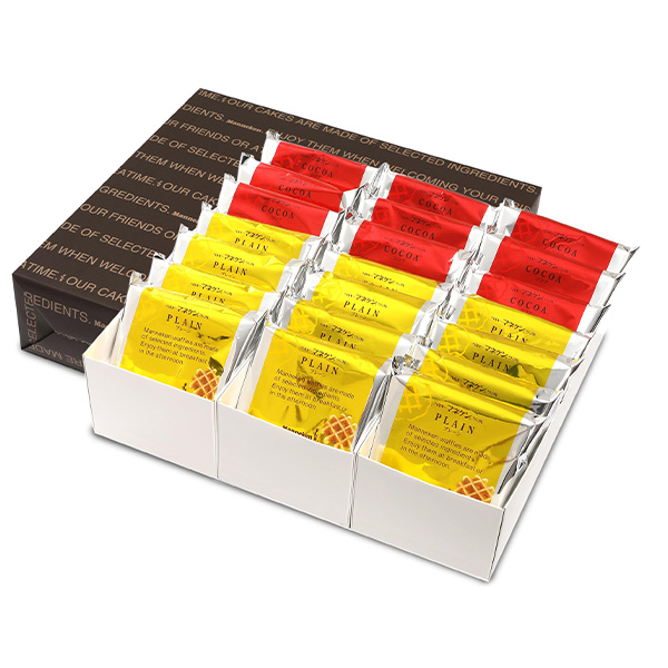 兵庫 マネケン ワッフル詰合せ21個入り(プレーン12、ココア9)【NN】　商品画像1