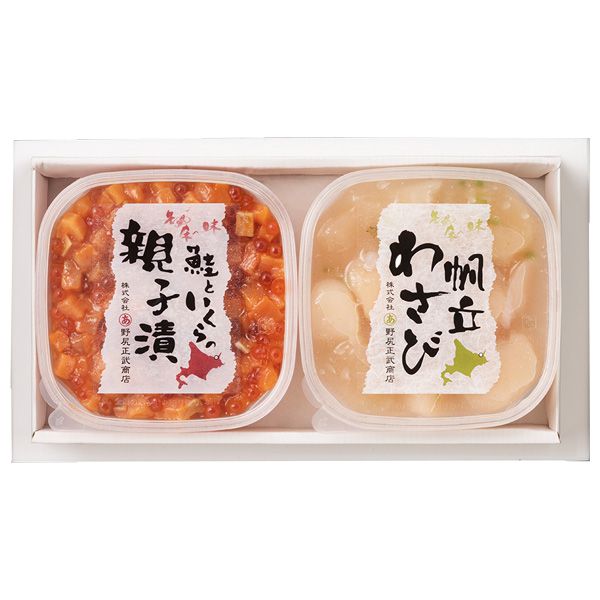 丸あ野尻正武商店 北海道産 紅白海鮮漬セット【おいしいお取り寄せ】　商品画像1