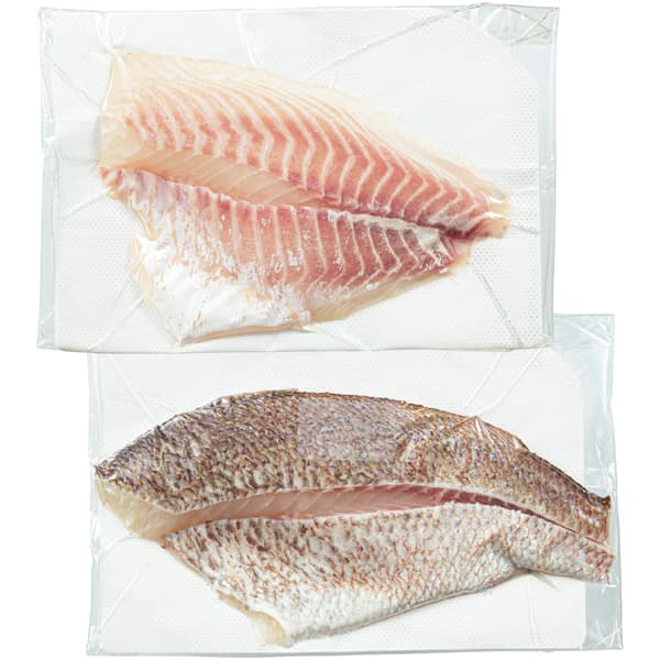 三重 尾鷲物産 三重県産活〆養殖真鯛真空刺身用（1尾分 2枚入り） 片身：皮付き 片身：皮無し【CB】　商品画像1