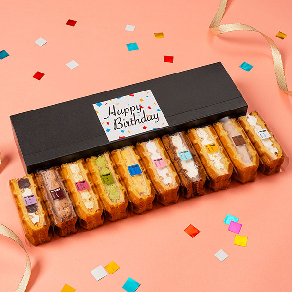 R.L(エール・エル) ワッフルケーキ10個セット(バースデーシート付き)【おいしいお取り寄せ】　商品画像1