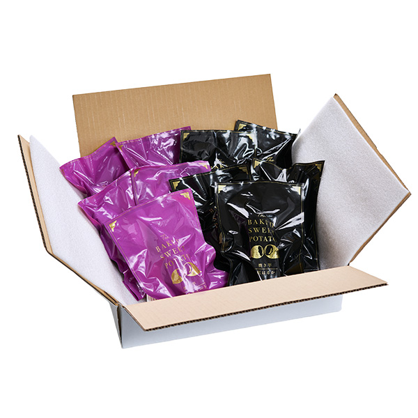 国産 紅はるか・シルクスイート 紅はるか×5本(1本150g以上)、 シルクスイート×5本(1本150g以上)【冷凍濃蜜芋】【NN】　商品画像1