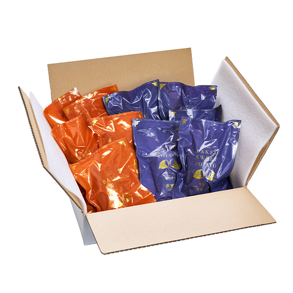 鹿児島県産 種子島安納芋食べ比べセット 安納紅×5本(1本150g以上)、 安納黄金×5本(1本150g以上)【冷凍濃蜜芋】【NN】　商品画像1