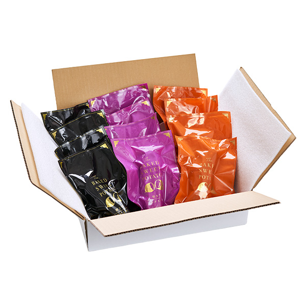 国産 紅はるか・シルクスイート・安納芋食べ比べセット 紅はるか×4本(1本150g以上)、 シルクスイート×4本(1本150g以上)、 安納紅×4本(1本150g以上)【冷凍濃蜜芋】【NN】　商品画像1