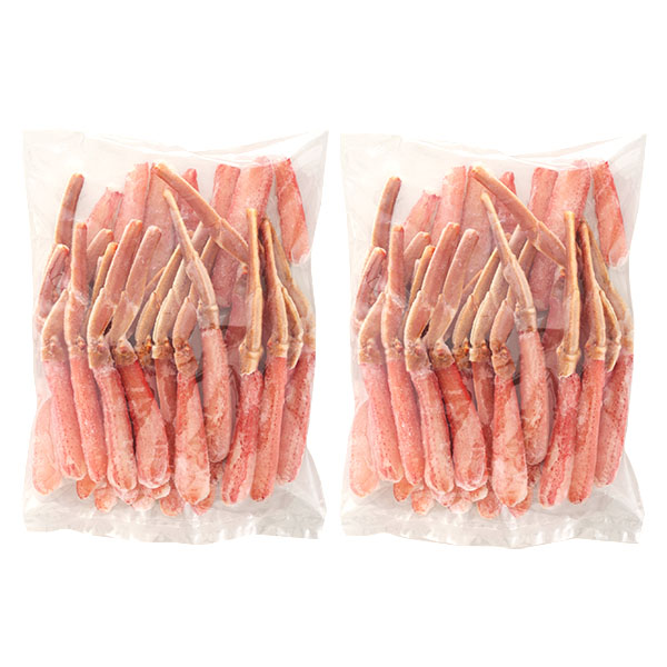 北海道えりも産 不揃い生おおずわいがに(お刺身しゃぶしゃぶ用)500g×2【GW】　商品画像1