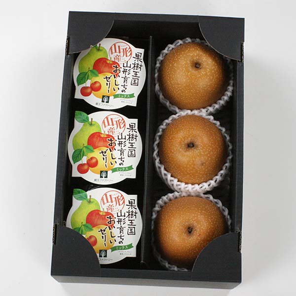 山形県産 梨(幸水)と果実ごろごろミックスゼリー 詰合せ【限定100点】【お届け期間：8月15日〜9月10日】【おいしいお取り寄せ】　商品画像1