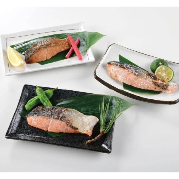 新潟 永徳 鮭彩菜セット(秋鮭の味噌漬1切×2、秋鮭の粕漬1切×2、秋鮭の糀漬明太風1切×2、秋鮭の糀漬1切×2)【夏の贈りもの・お中元】【KN】　商品画像1