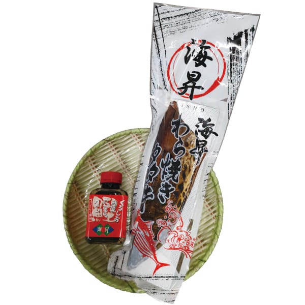 高知 有限会社海昇 たたきギフトセット(藁焼き鰹たたき1フシ・タタキタレ1本)【お届け期間:6月11日〜8月25日】【旬鮮便】【NN】　商品画像1