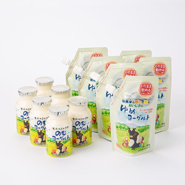 おおのミルク工房 おおのミルク村 ヨーグルト食べ比べセット(ミニ)12本入【おいしいお取り寄せ】　商品画像1