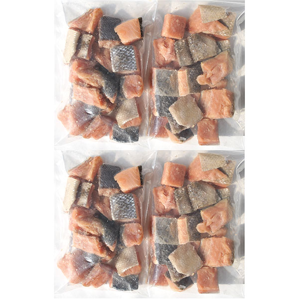 北海道産 秋鮭ひとくちカット詰合せ(骨取済) 1kg(250g×4)【従業員感謝WEEK】　商品画像1