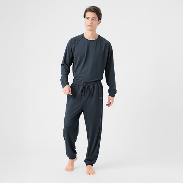 TOPVALU EXセリアント ウェア ルームウエア上下セット(ルーム長袖Tシャツ&ルームロングパンツ)コイアオ / サイズM【限定10点】【父の日・ソーシャル対応可】 商品画像1