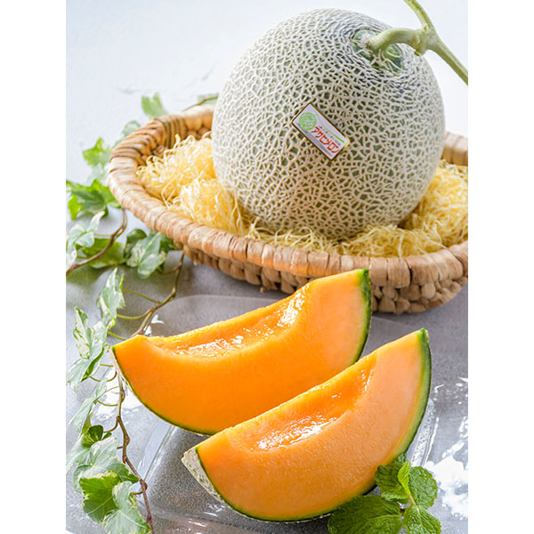 北海道産 アサヒメロン 良品 2Lサイズ 2玉【お届け期間：8月7日〜8月14日】【お盆ごちそう特集】　商品画像1