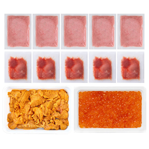 海鮮セット(まぐろ・いくら・うに)【お届け期間：8月7日〜8月13日】【お盆ごちそう特集】　商品画像1
