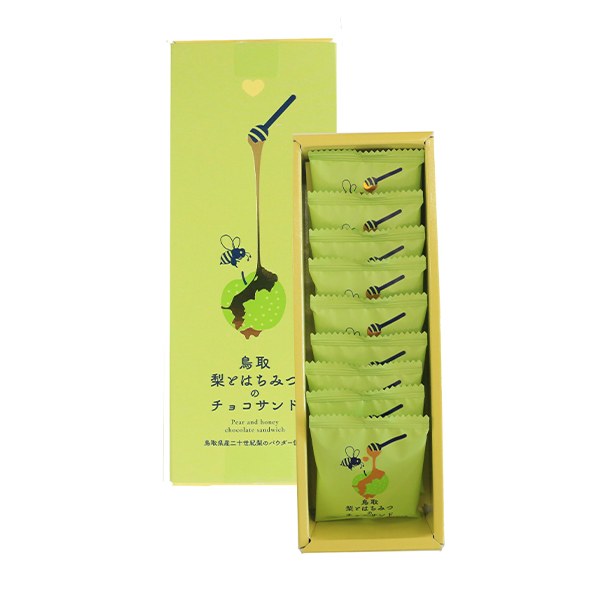 鳥取 寿製菓 鳥取梨とはちみつのチョコサンド9枚入NHS-9【夏の贈りもの・お中元】【NN】　商品画像1