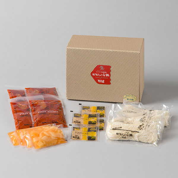 ぴょんぴょん舎 ピビン冷麺4食ギフトセット [GF4-P]【おいしいお取り寄せ】　商品画像1
