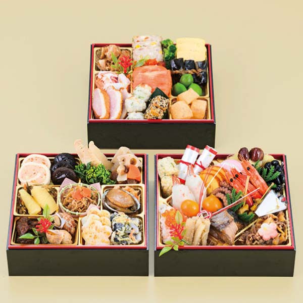 祇おん江口監修 葵 三段重【約3人前・49品目】【イオンのおせち】　商品画像1