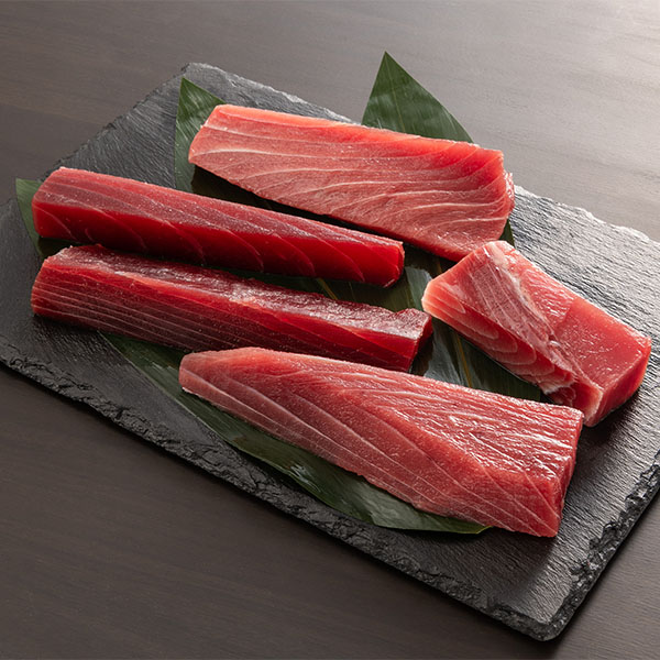 焼津石原水産 天然南まぐろ 赤身中トロ(不定形柵) 500g×2【敬老の日】　商品画像1