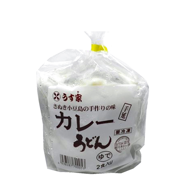 うす家 讃岐小豆島カレー手延うどん 500g×2食入【＠FROZEN】　商品画像1