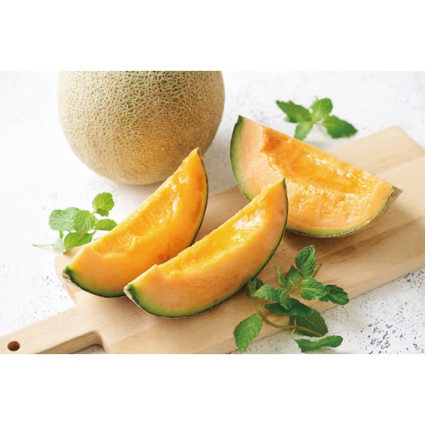 北海道産 アサヒメロン 優品2L2玉 1.6kg×2 【お届け期間:8/1(土)〜9/10(木)】【MK】　商品画像1