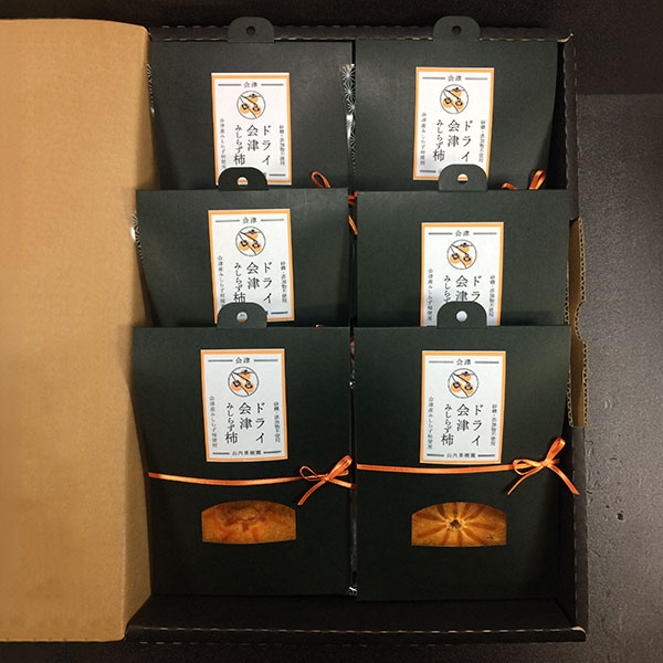 福島県産 会津みしらず柿ドライフルーツ 6袋入り【フードアルチザン】　商品画像1