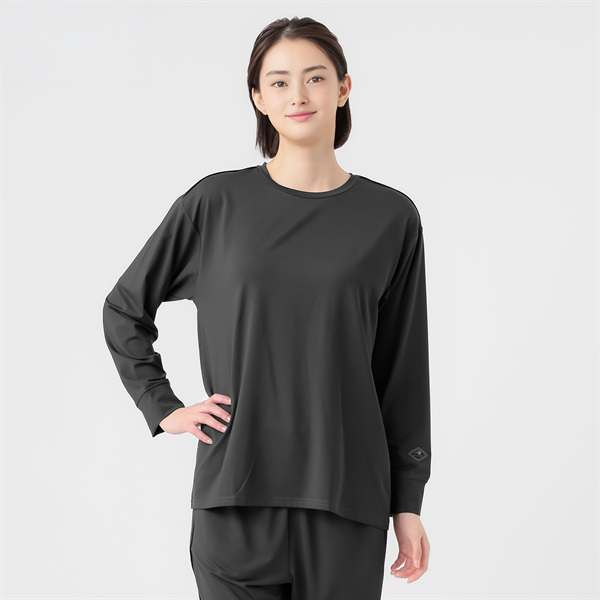 トップバリュ EXセリアント ウェア ルームウエア上下セット(ルーム長袖Tシャツ＆ルームロングパンツ)チャコールグレー / Lサイズ【限定10点】【敬老の日・ソーシャル対応可】　商品画像1