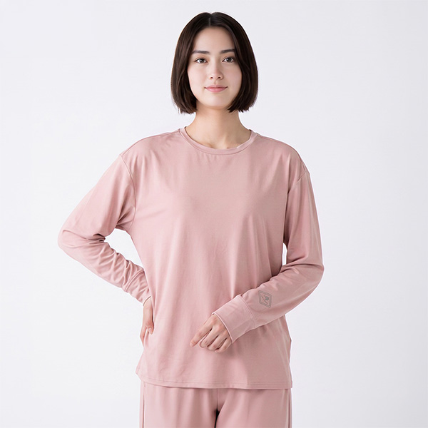 トップバリュ EXセリアント ウェア ルームウエア上下セット(ルーム長袖Tシャツ＆ルームロングパンツ)ウスアカ / Mサイズ【限定10点】【敬老の日・ソーシャル対応可】　商品画像1