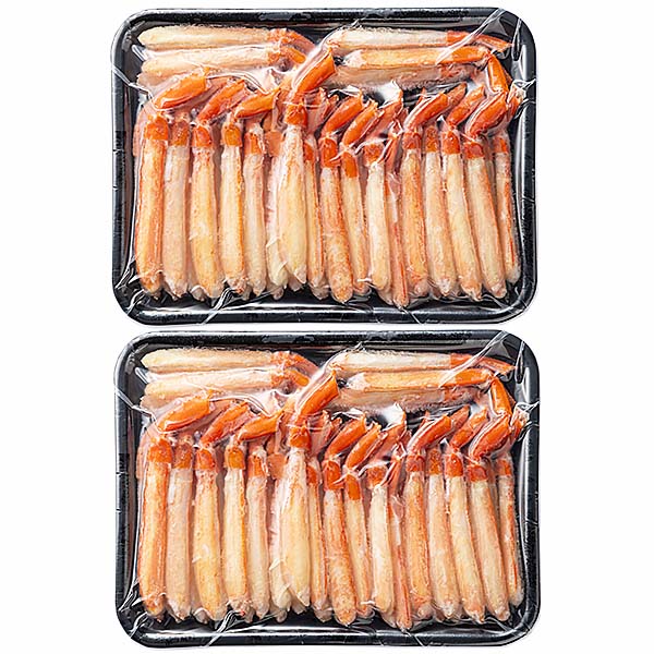 北海道産 ボイル紅ずわいがに脚ポーション 500g×2p【お届け期間：12月26日〜12月30日】【年末年始ごちそう特集】　商品画像1