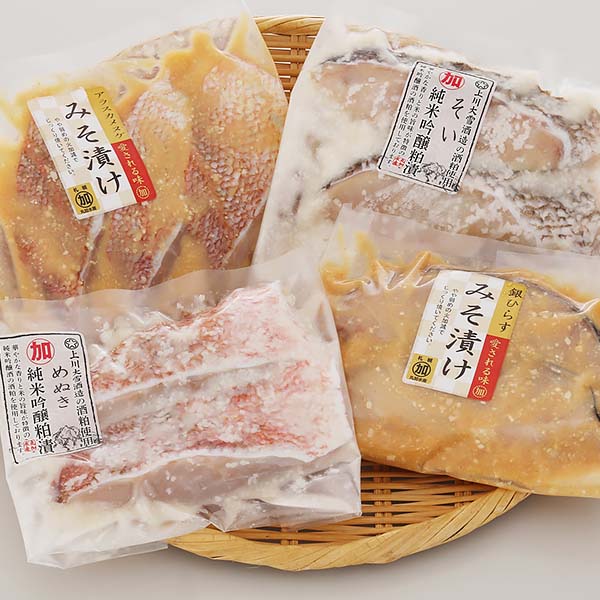 札幌丸加 道産仕込み 漬魚4種セット【お届け期間：10月10日〜3月10日】【オクトーバーフェスト】【おいしいお取り寄せ】　商品画像1