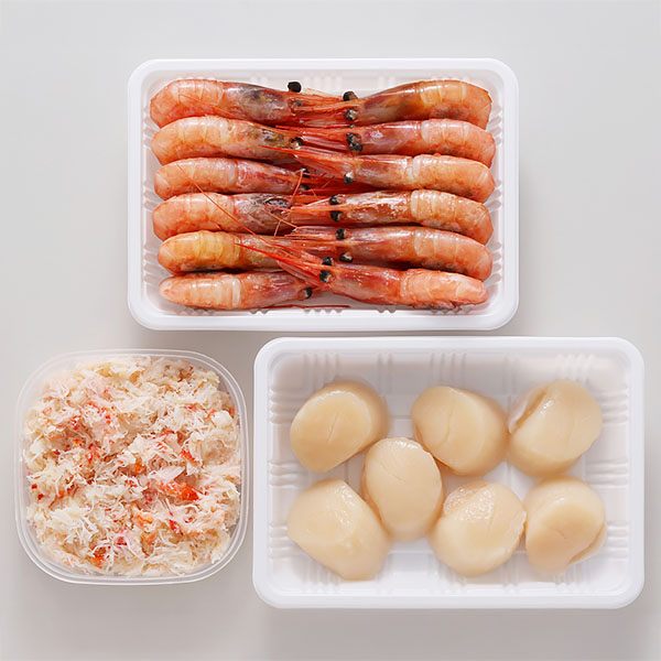 ずわいほたて甘えび(3種のお刺身セット)【ブラックフライデー】　商品画像1