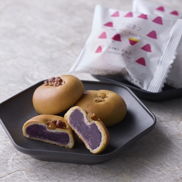 中津菓子かねい 紫芋スイートポテトのビスケットまんじゅう【おいしいお取り寄せ】　商品画像1