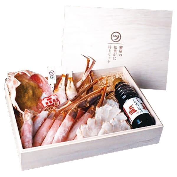 鳥取 蟹専門店マルツ 【マルツPREMIUM】蟹屋の松葉蟹特上セット(木箱入り)【お届け期間:11月11日〜1月10日】【旬鮮便】【NN】　商品画像1