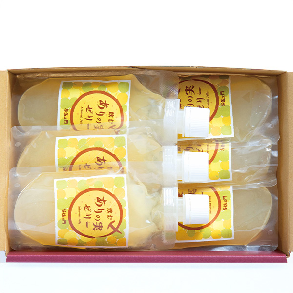 与佐ヱ門 飲むありの実ゼリーセット6個入【冬の贈りもの・お歳暮】【MK】　商品画像1