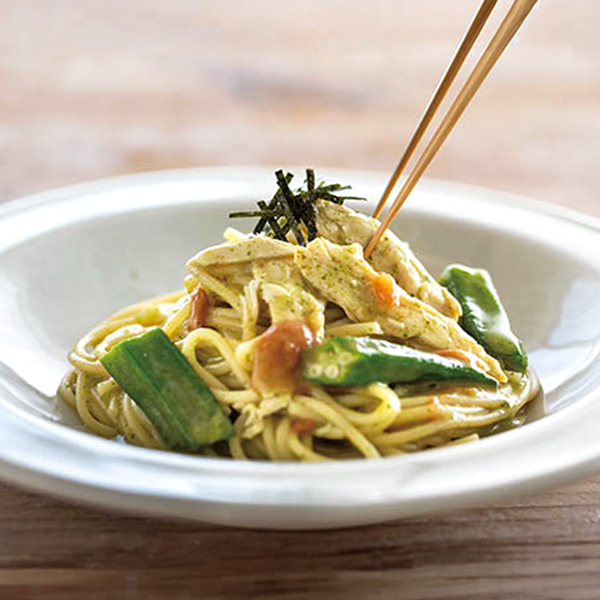 洋麺屋ピエトロ 青じそ香る梅と蒸し鶏の和風スパゲティ 265g【＠FROZEN】　商品画像1