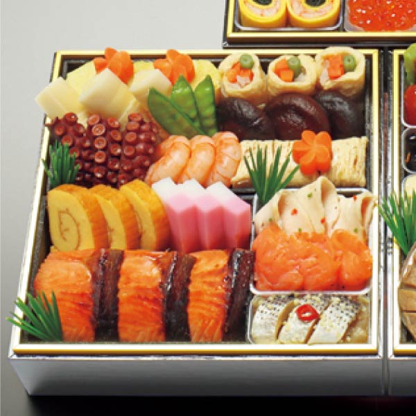 京・料亭わらびの里 和洋料亭おせち三段重【3〜4人前・45品目】【イオンのおせち】【近畿・中四国地区お届け限定】　商品画像2