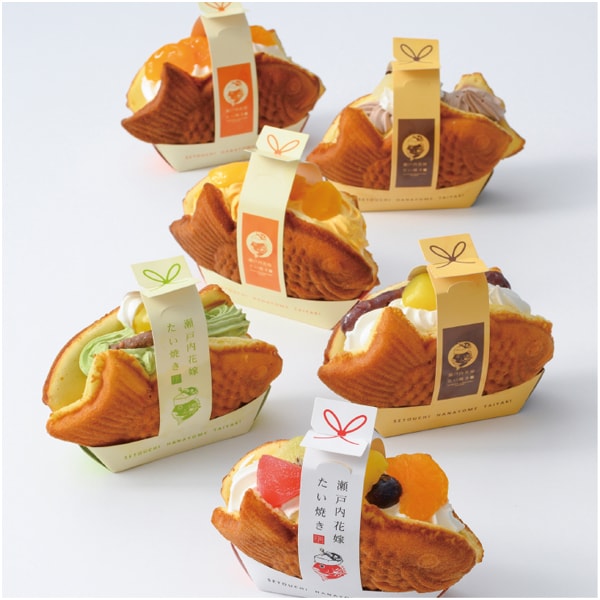 瀬戸内花嫁スイーツ 瀬戸内花嫁たい焼き 6種(1個約95g)計6個【母の日】　商品画像2