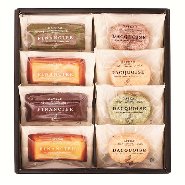 日本製オーガンジー＆スティックケーキ 日本製クリアオーガンジー手提(ハイビスカスBK)＆ガトーセレクション [PAN-10]【母の日】　商品画像2