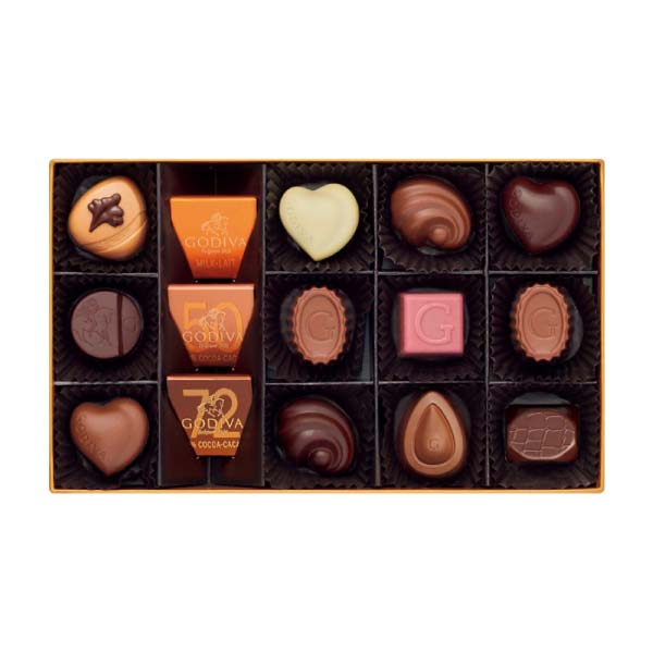 ゴディバ ハート オブ ゴールド コレクション 15粒入【冬の贈りもの・お歳暮】[G-15P]　商品画像2