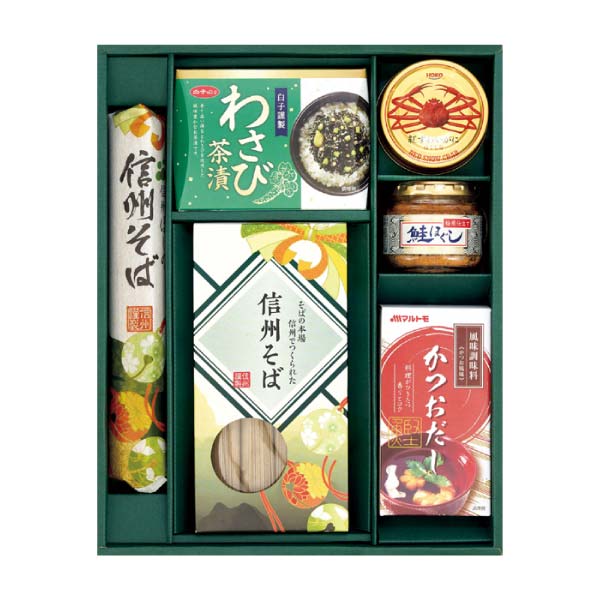 信州そば＆かに缶＆シーフードバラエティギフト【冬の贈りもの・お歳暮】[MBC-60AV]　商品画像2