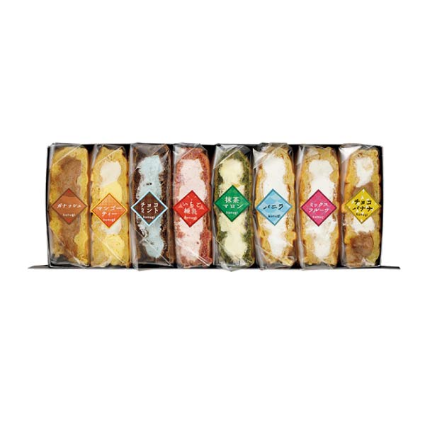 櫟 kunugi 櫟アイスワッフルアソート8【夏の贈りもの・お中元】[25OCAI]　商品画像2