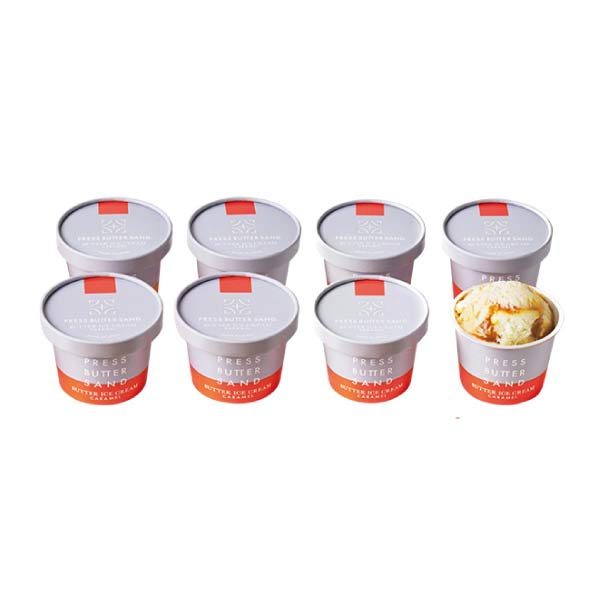 プレスバターサンド バターアイスクリーム〈キャラメル〉・クッキーセット【夏の贈りもの・お中元】[IC-24]　商品画像2