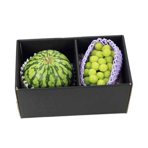 山形県産・福島県産 福島県産シャインマスカットと山形県産赤肉小玉すいか詰合せ(お届け期間：7/17〜8/15)【夏の贈りもの・お中元】　商品画像2