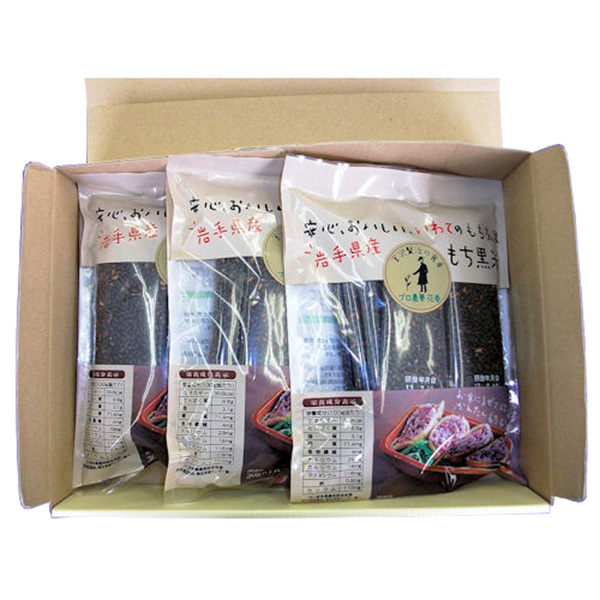JAグリーンサービス花巻 岩手県産もち黒米 210g（30g×7袋）×3袋【フードアルチザン】　商品画像2