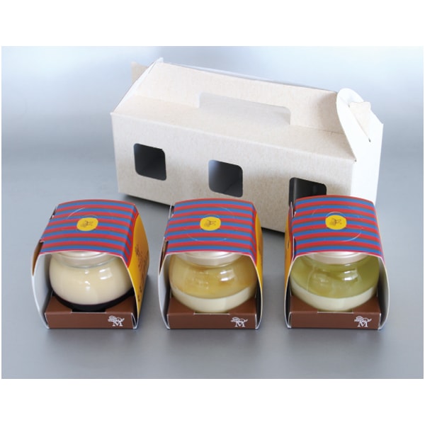 岡山県青果物販売 モモコプリン 3個アソート【父の日】 商品画像2