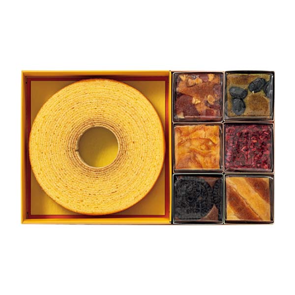 ナガラタタン はちみつバウムクーヘン＆奏でる積み木6個入【夏の贈りもの・お中元】[B1P6AE]　商品画像2