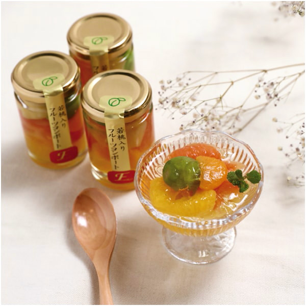 ふみこ農園 若桃入りフルーツコンポート 4本セット【母の日】　商品画像2