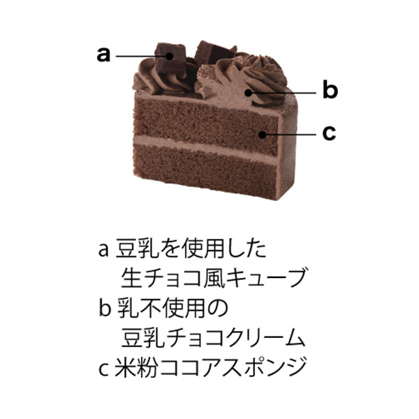 タカキベーカリー 卵と乳と小麦不使用のクリスマスチョコレートケーキ【イオンのクリスマス】　商品画像2