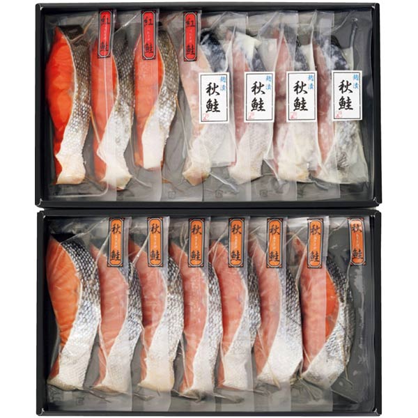 北海道 東和食品 紅鮭秋鮭切身詰合せ【夏ギフト・お中元】[3463]　商品画像2