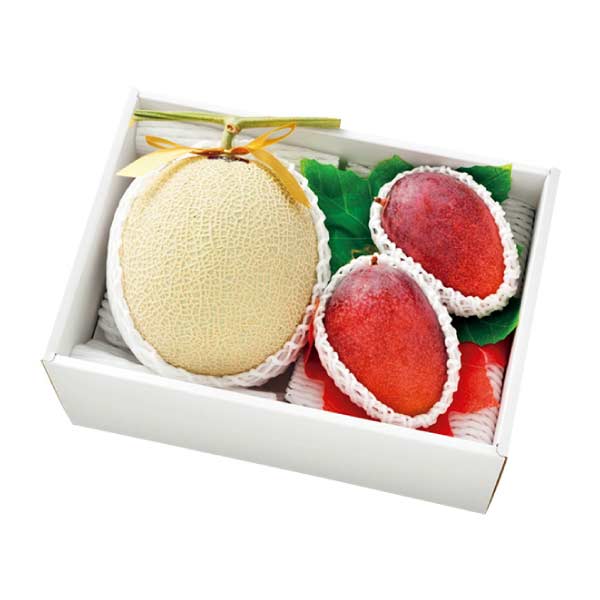 宮崎県産・沖縄県産・高知県産 アップルマンゴー＆アールスメロン(お届け期間：6/22〜7/25)【夏の贈りもの・お中元】　商品画像2
