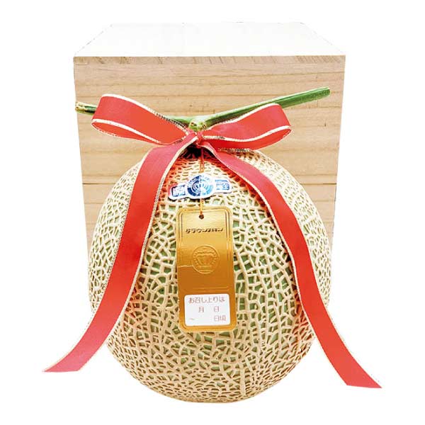 静岡県産 静岡クラウンメロン桐箱入り(お届け期間：5/26〜8/15)【夏の贈りもの・お中元】　商品画像2